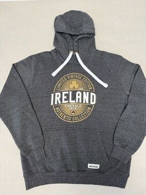 Ireland Graphic Hooded Sweatshirt - Dark Gray Heather